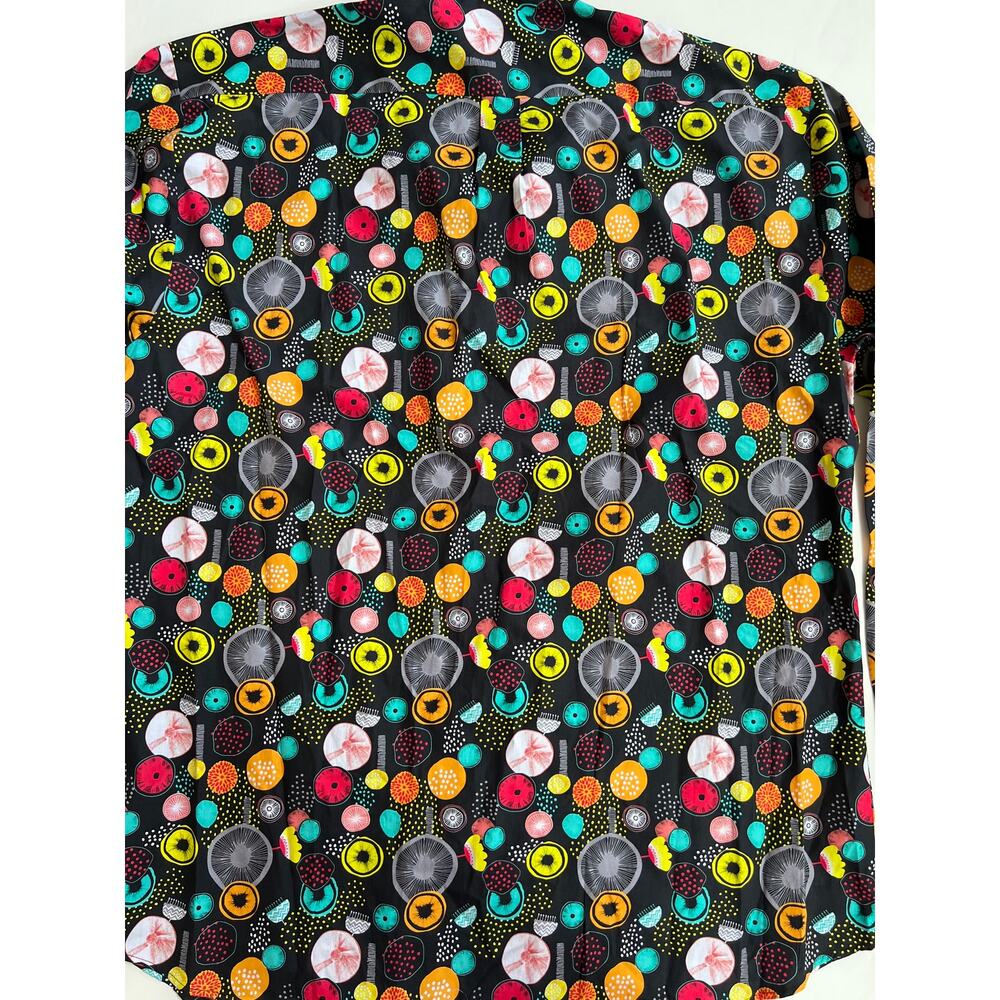 Jared Lang Men's Trim Fit Multicolor Button-Up Shirt AH-T-744 Size 2XL - Picture 8 of 12